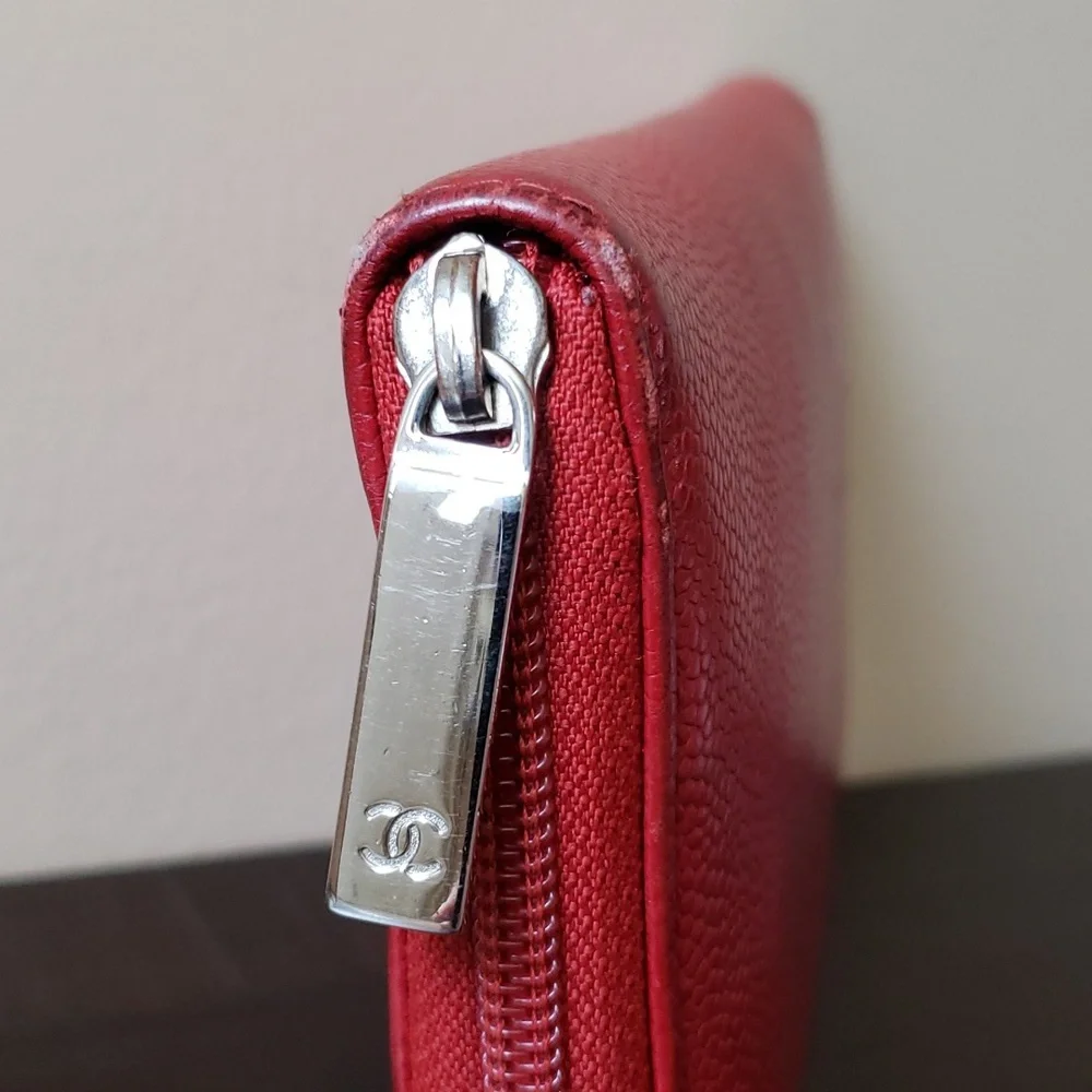 CHANEL TIMELESS CC ZIP AROUND CAVIAR LEATHER WALLET - Picture 3 of 11